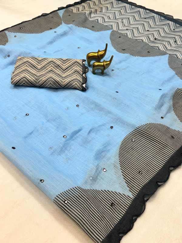 Linen Designer Saree