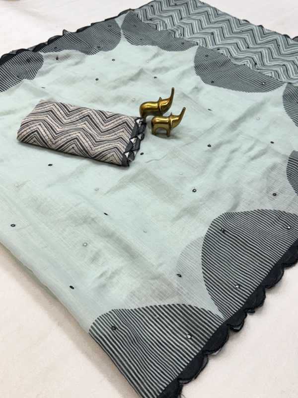 Linen Designer Saree