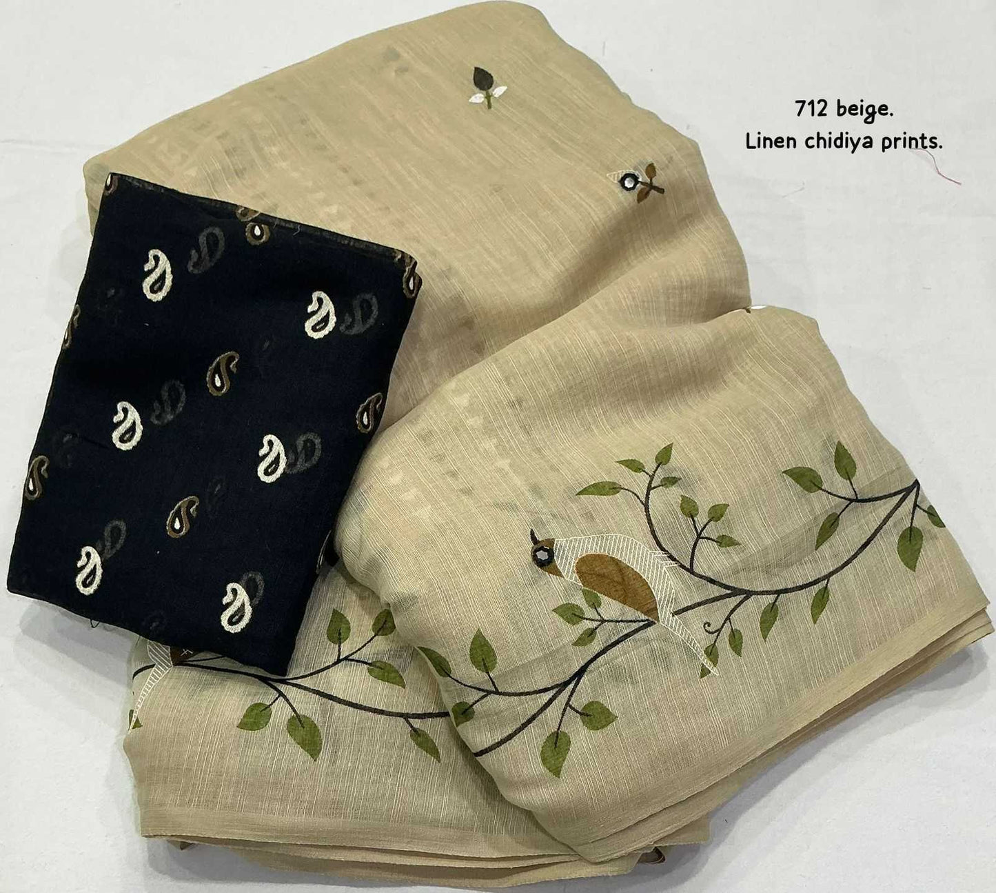 Linen Designer Saree