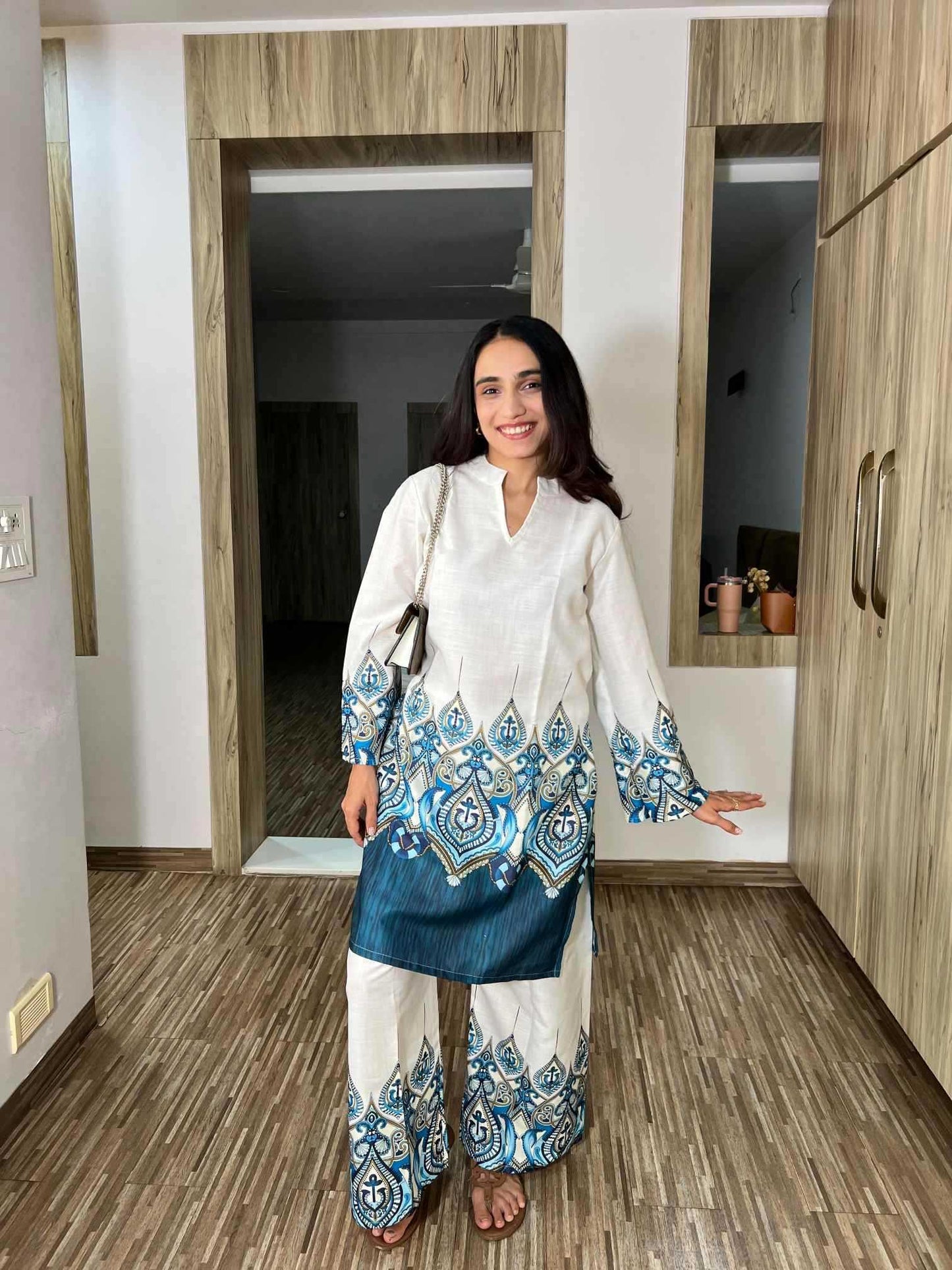 Linen Party Wear Kurti
