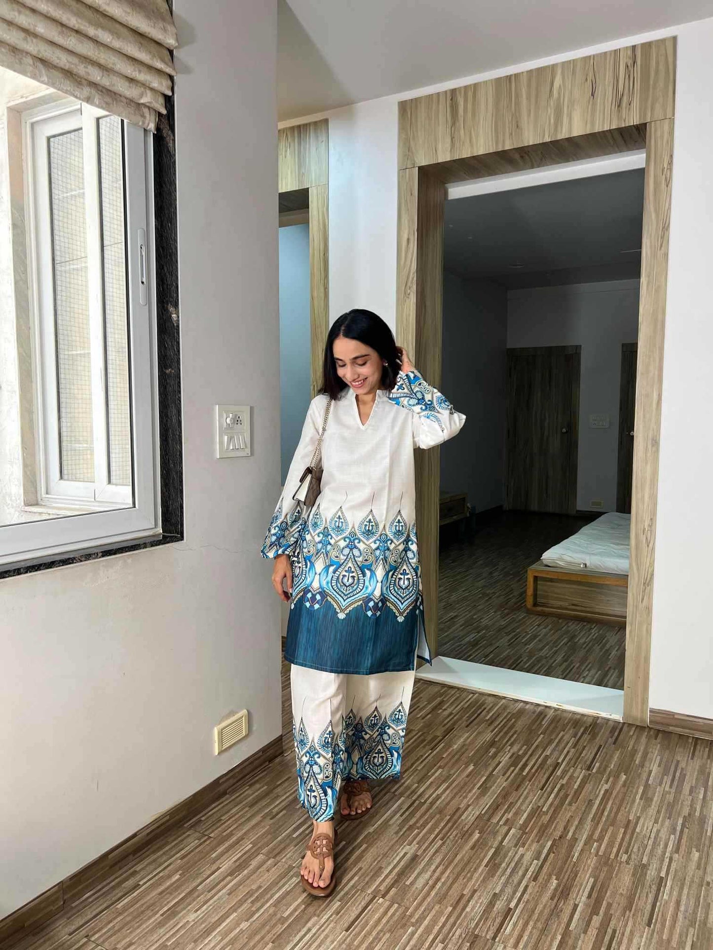 Linen Party Wear Kurti