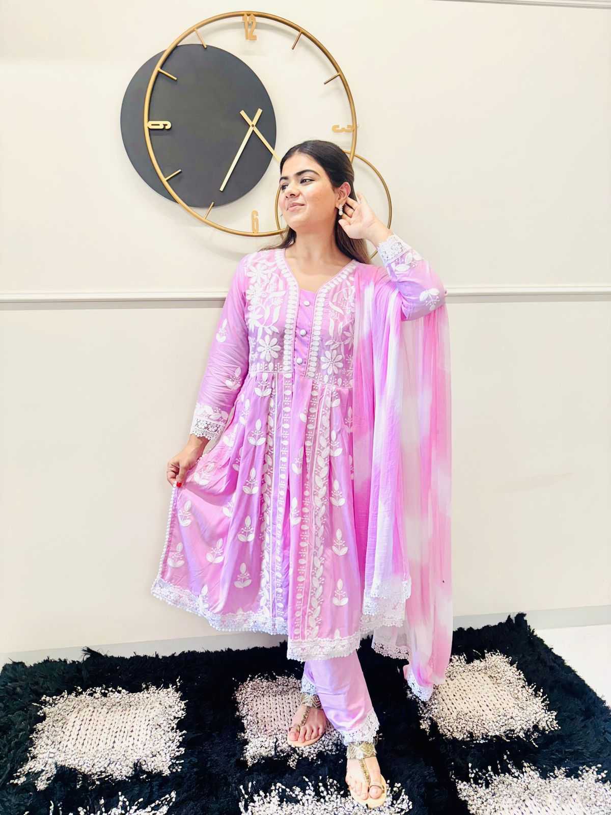 Rayon Embroidery Suit