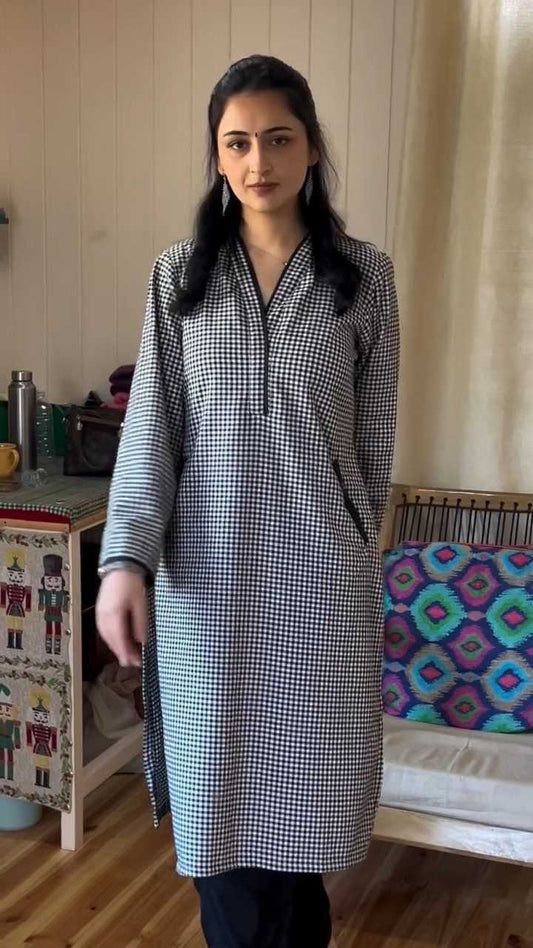 Linen Party Wear Kurti