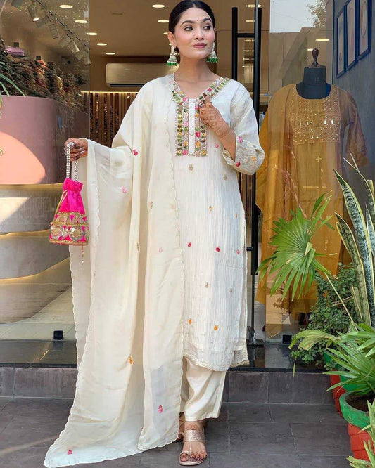 Chinon Party Wear Kurti