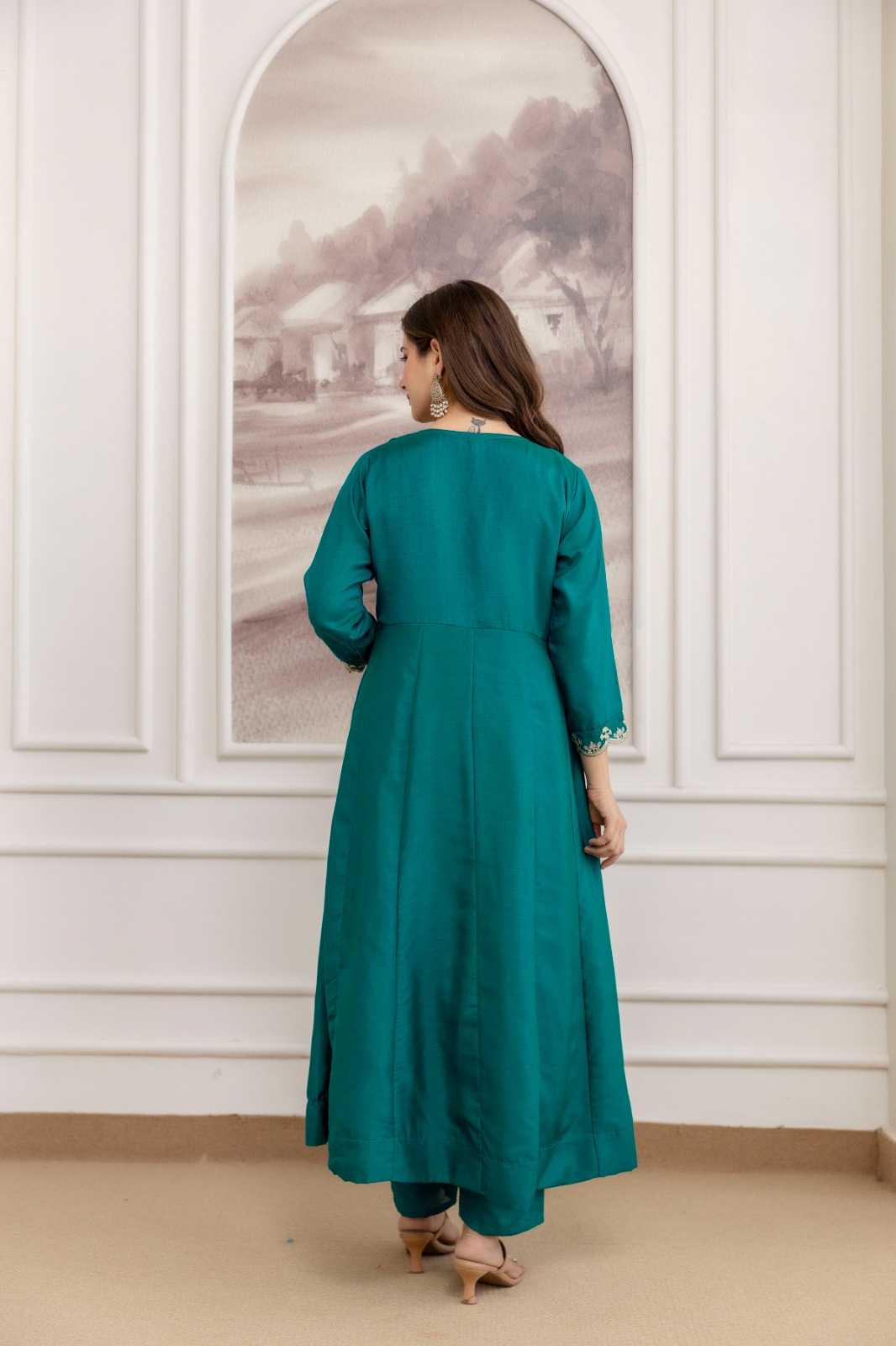 Vichitra Silk Party Wear Kurti