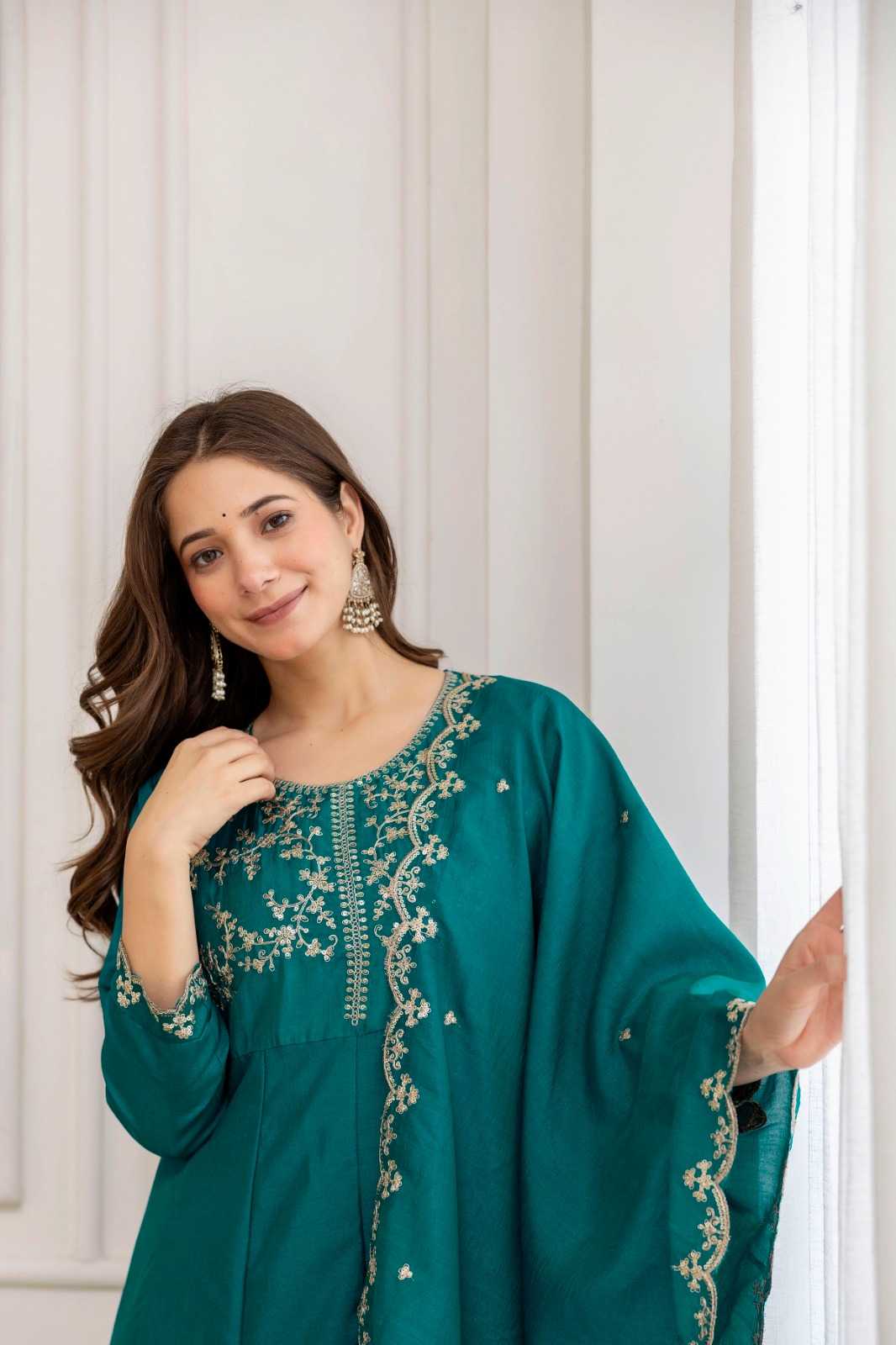 Vichitra Silk Party Wear Kurti
