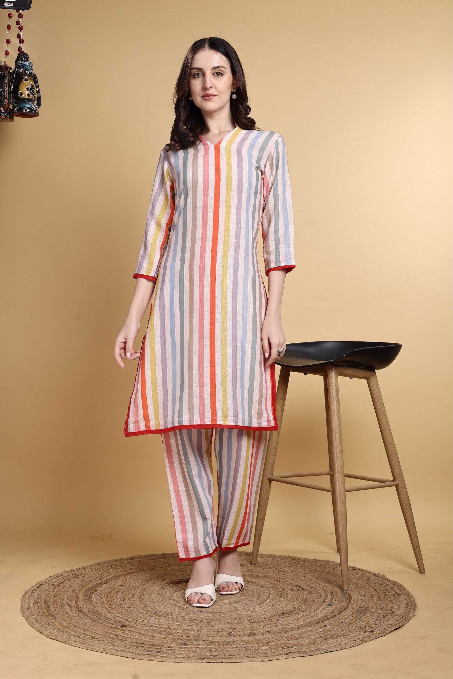 Linen Designer Kurti