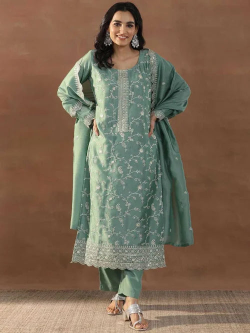 Vichitra Silk Designer Suit 240