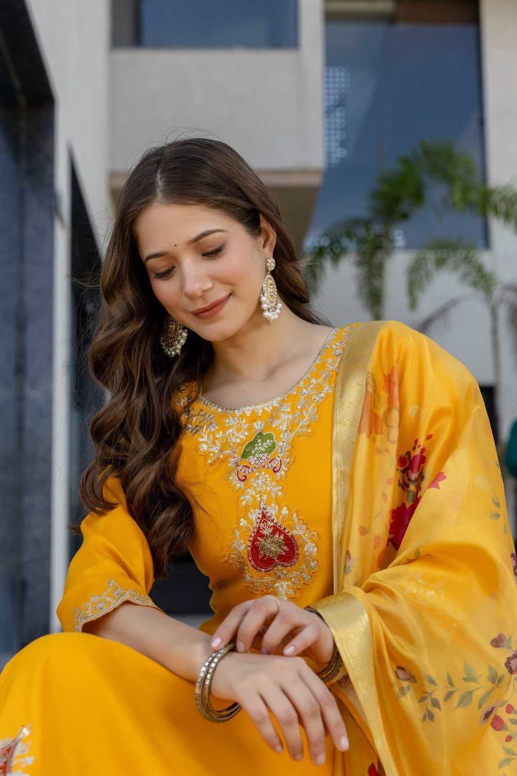 Rutvi Chanderi Cotton Ladies Suit