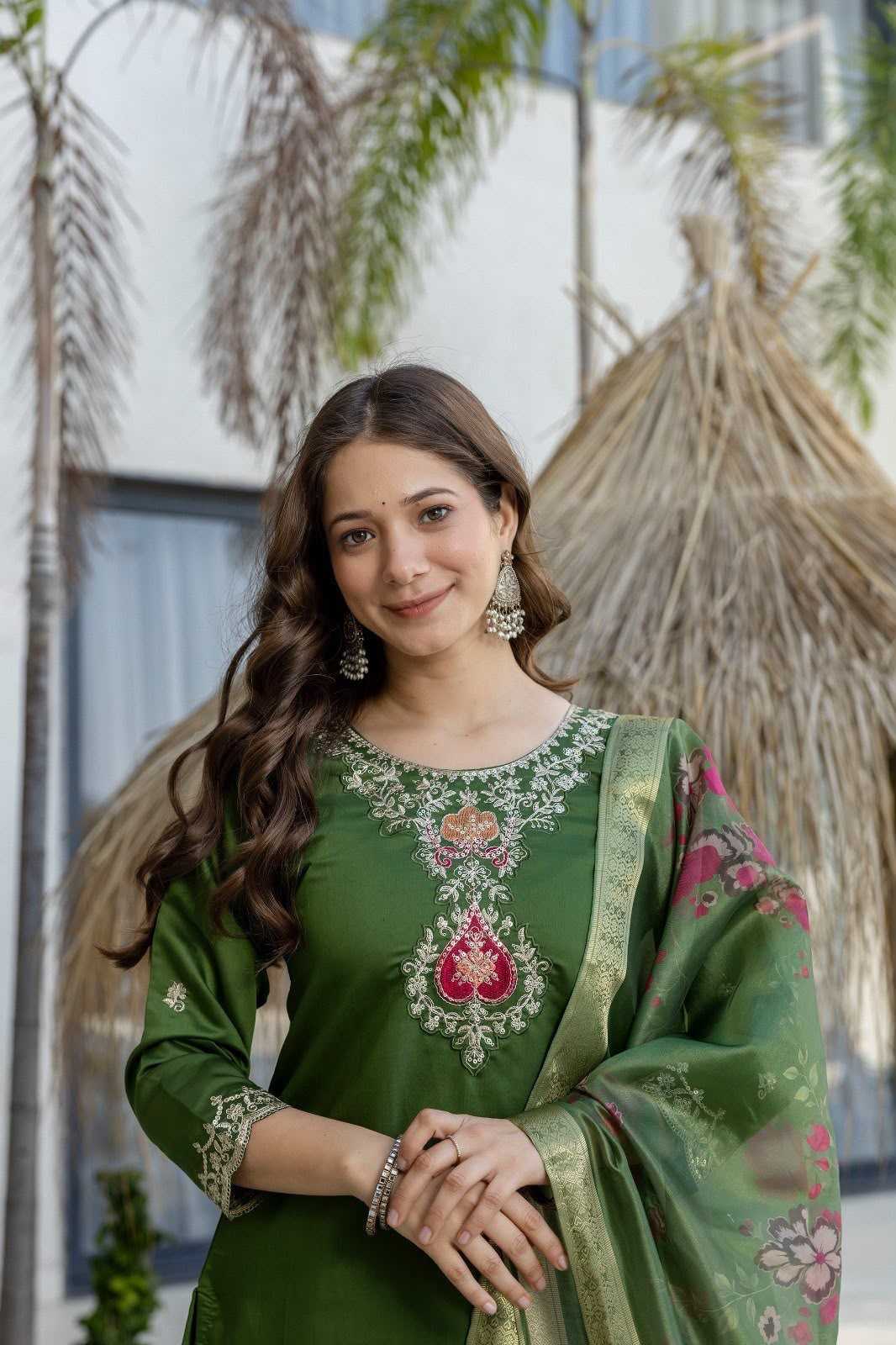 Rutvi Chanderi Cotton Ladies Suit