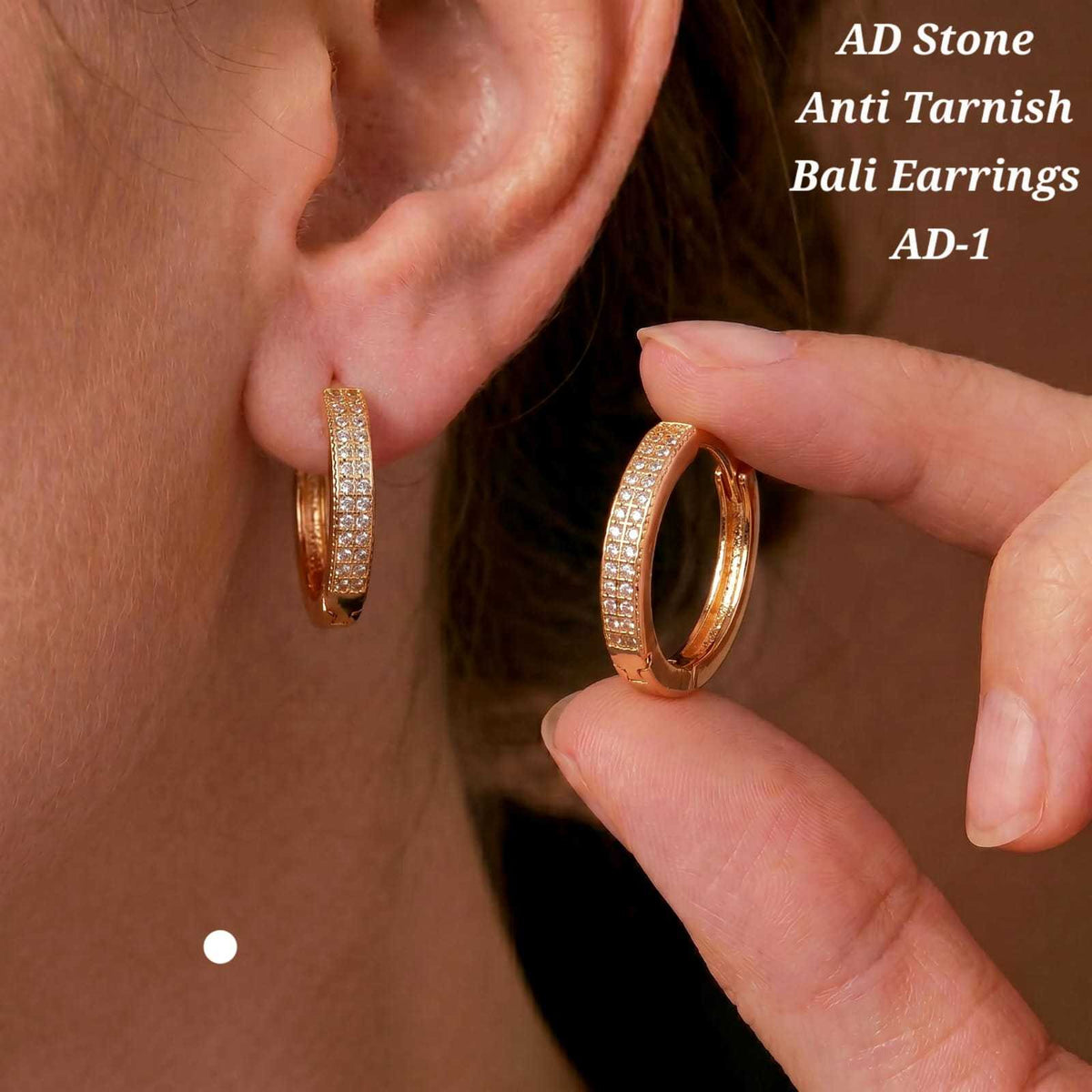 Brass Stud Earrings