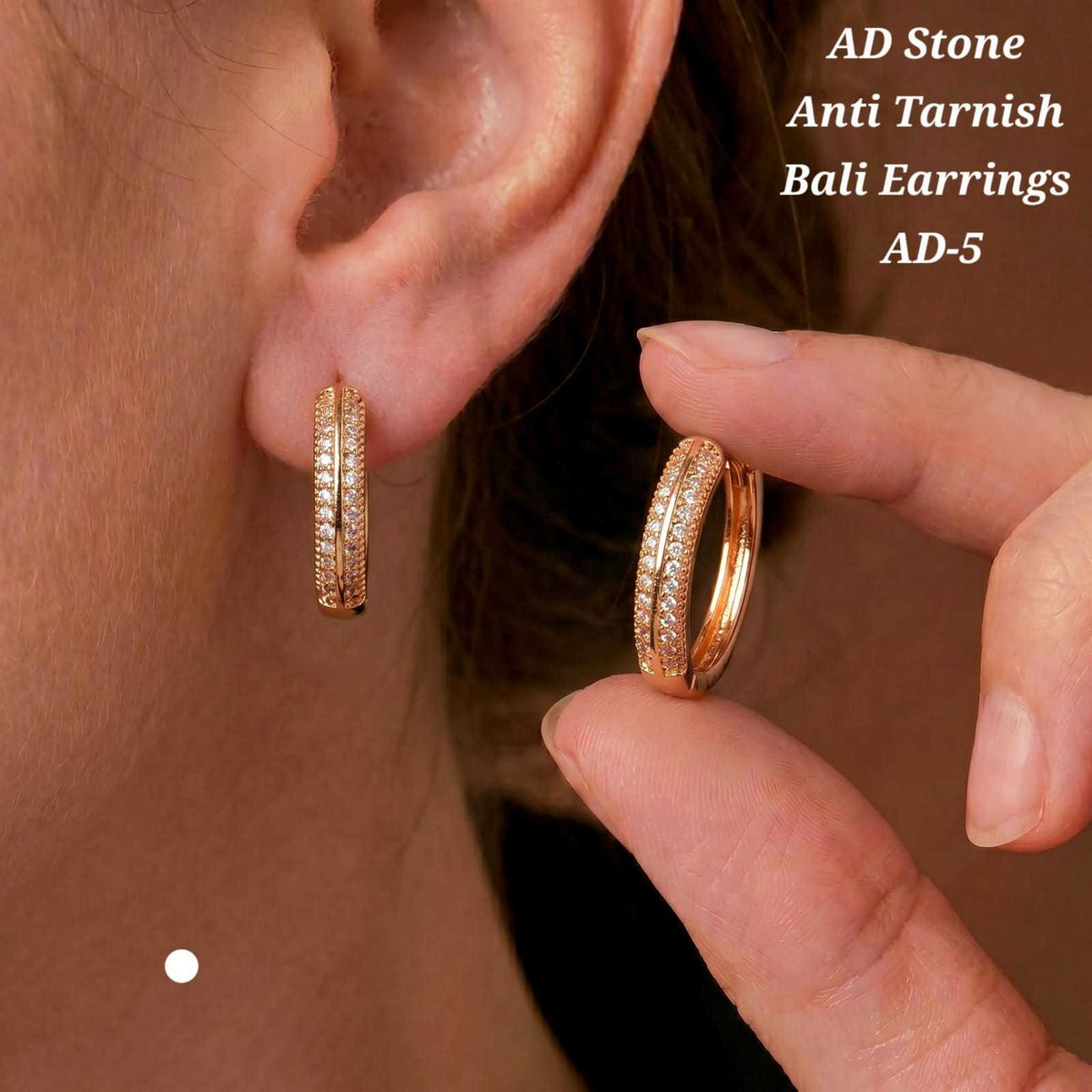 Brass Stud Earrings