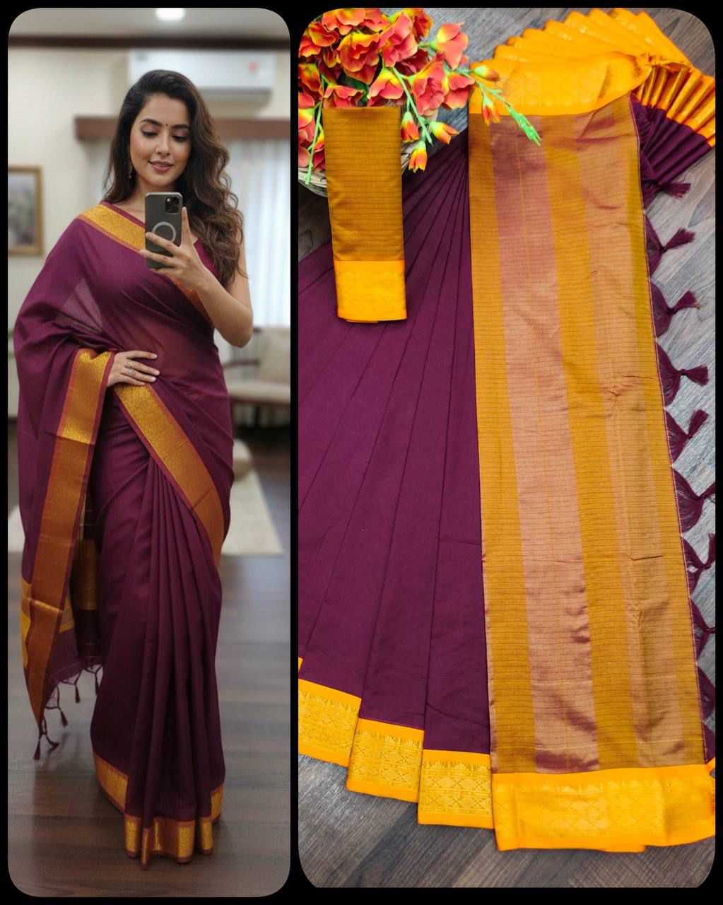 Kota-doriya Kota Silk Traditional Saree