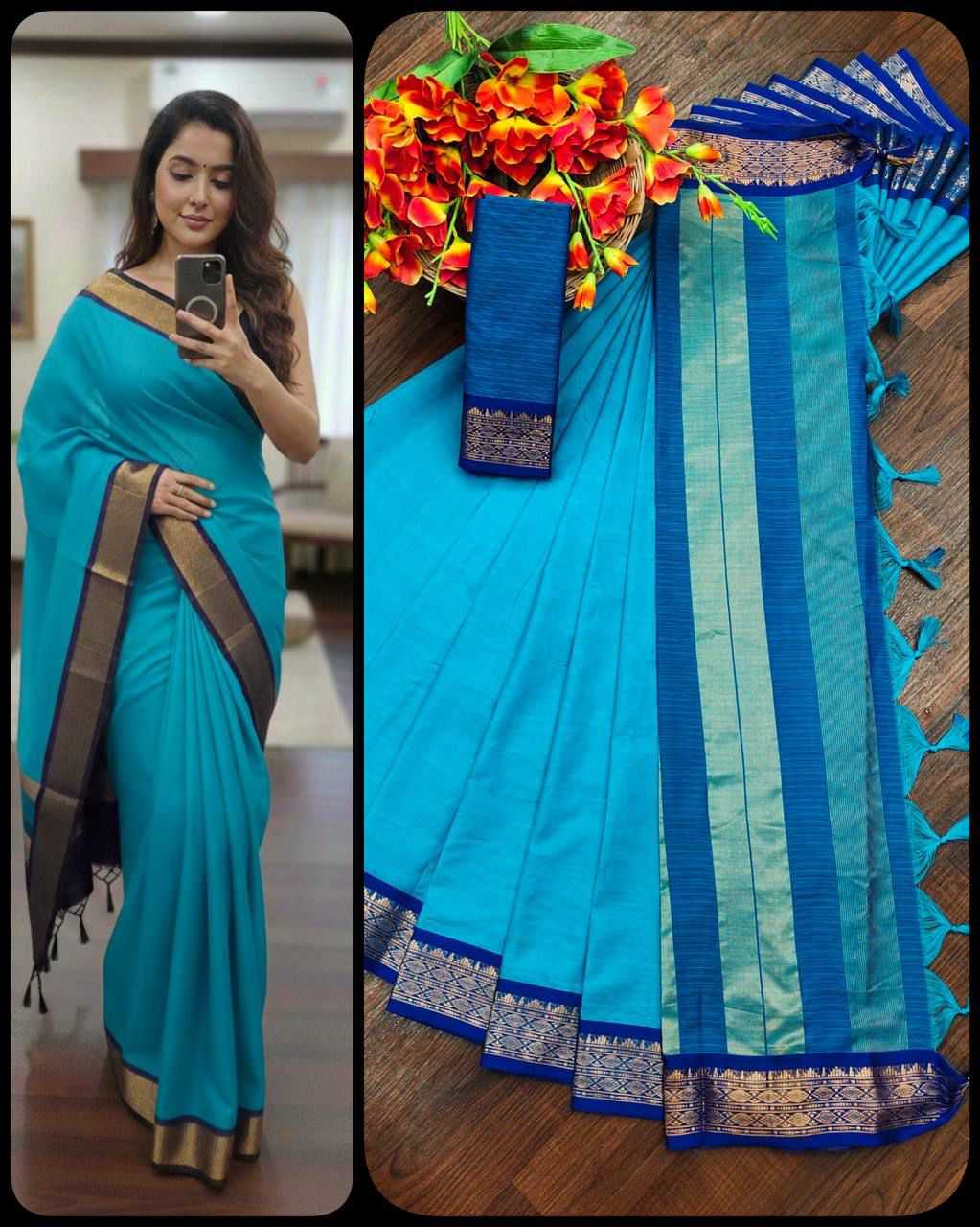 Kota-doriya Kota Silk Traditional Saree