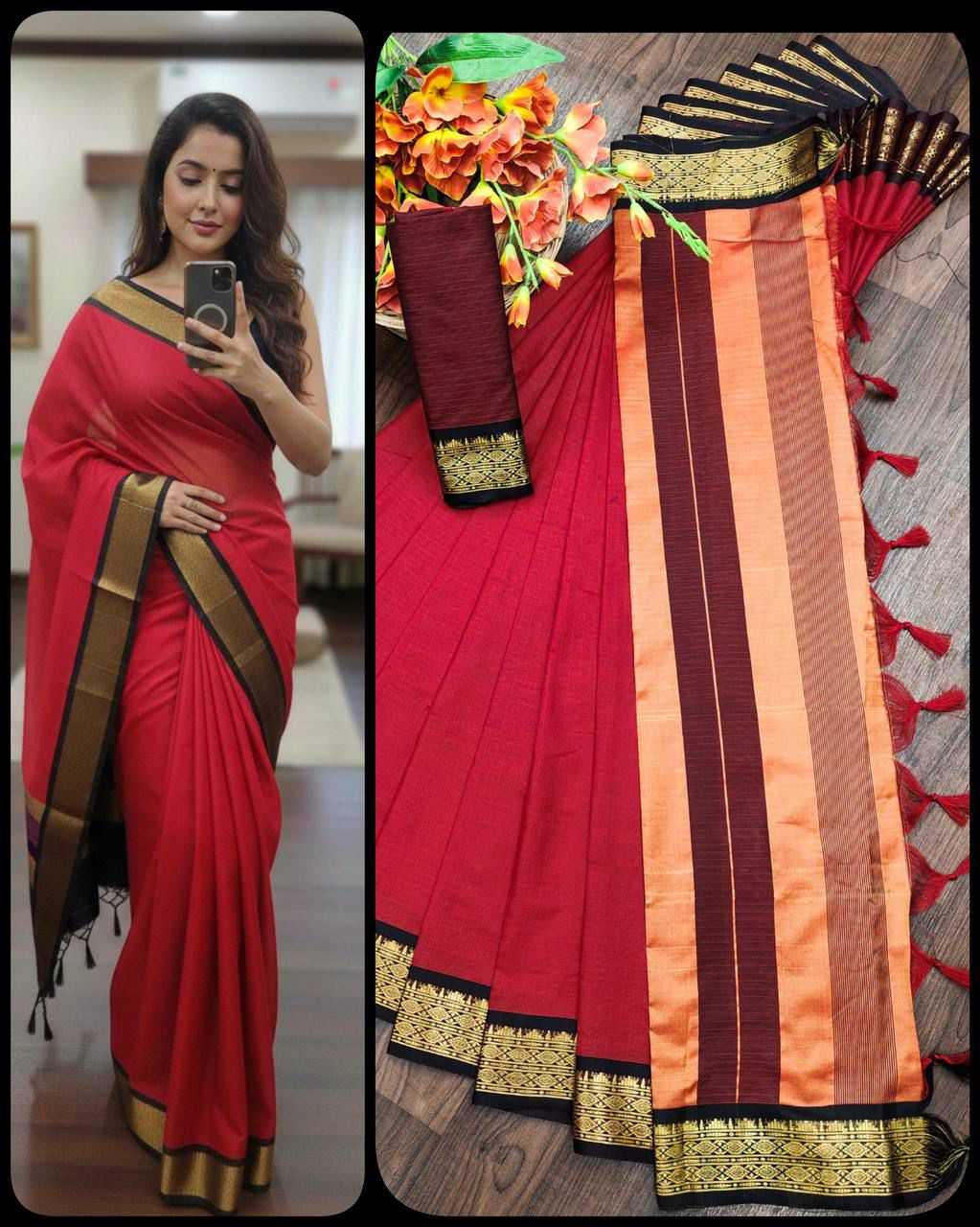 Kota-doriya Kota Silk Traditional Saree