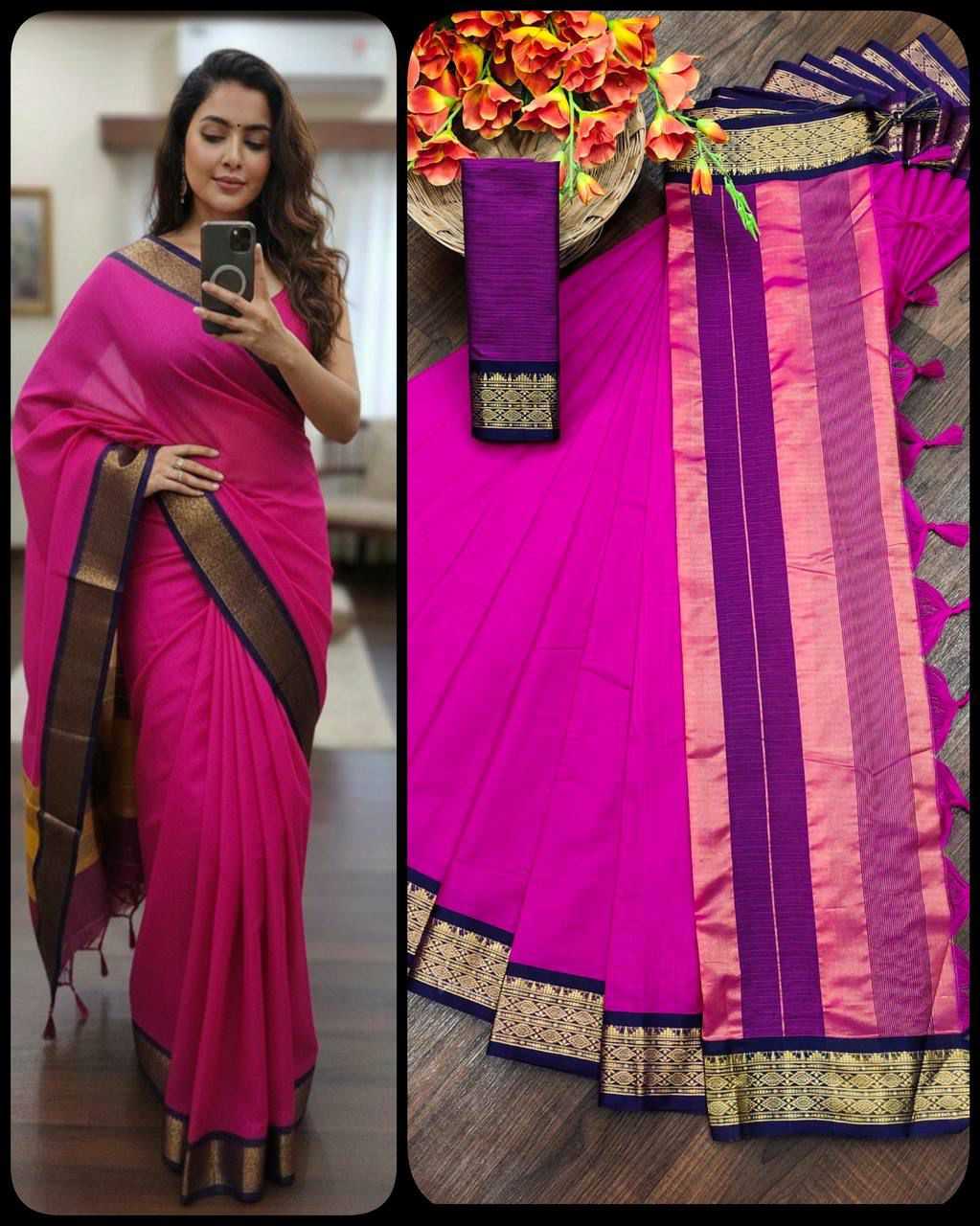 Kota-doriya Kota Silk Traditional Saree