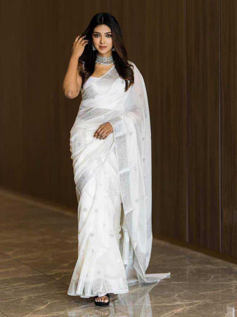 Nikhila Linen Designer Saree