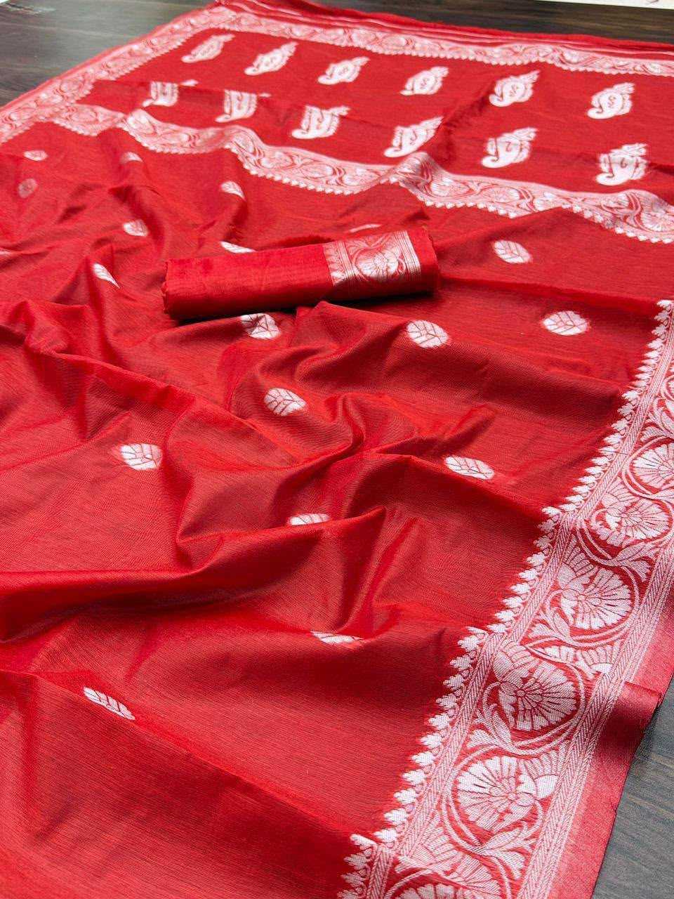 Nikhila Linen Designer Saree