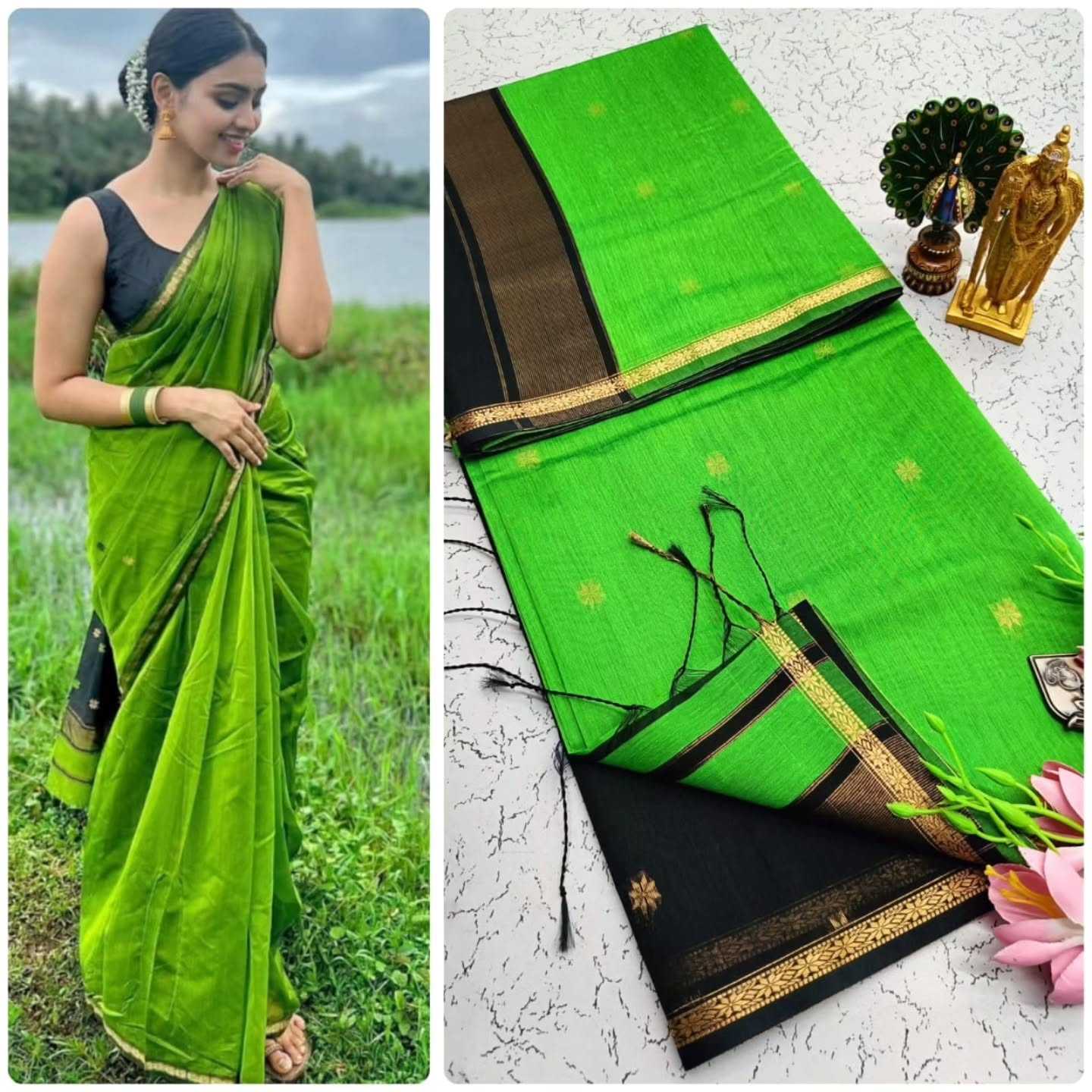 Soft Cotton Silk Traditional Saree