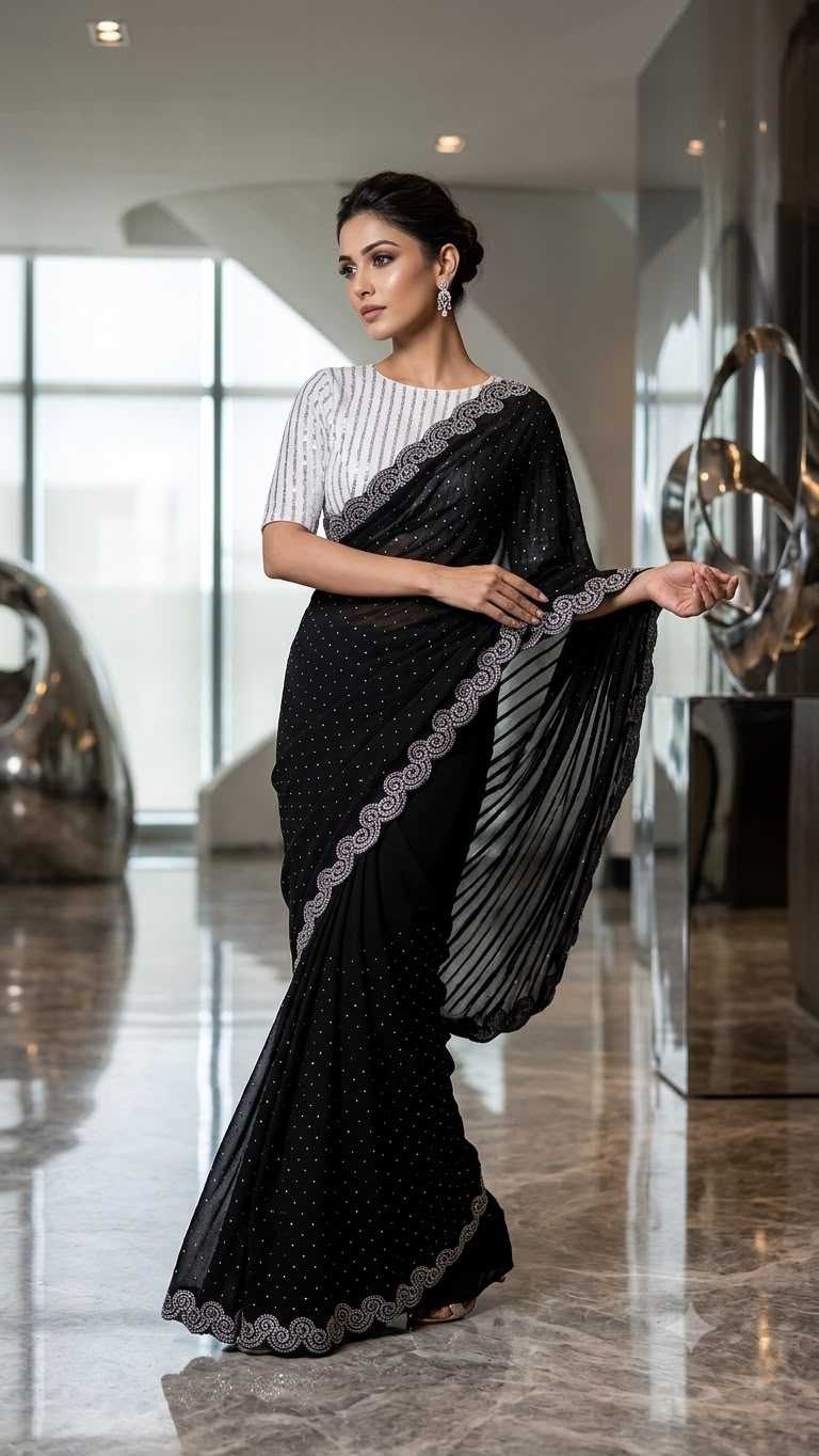 Chhavi Faux Georgette Designer Saree