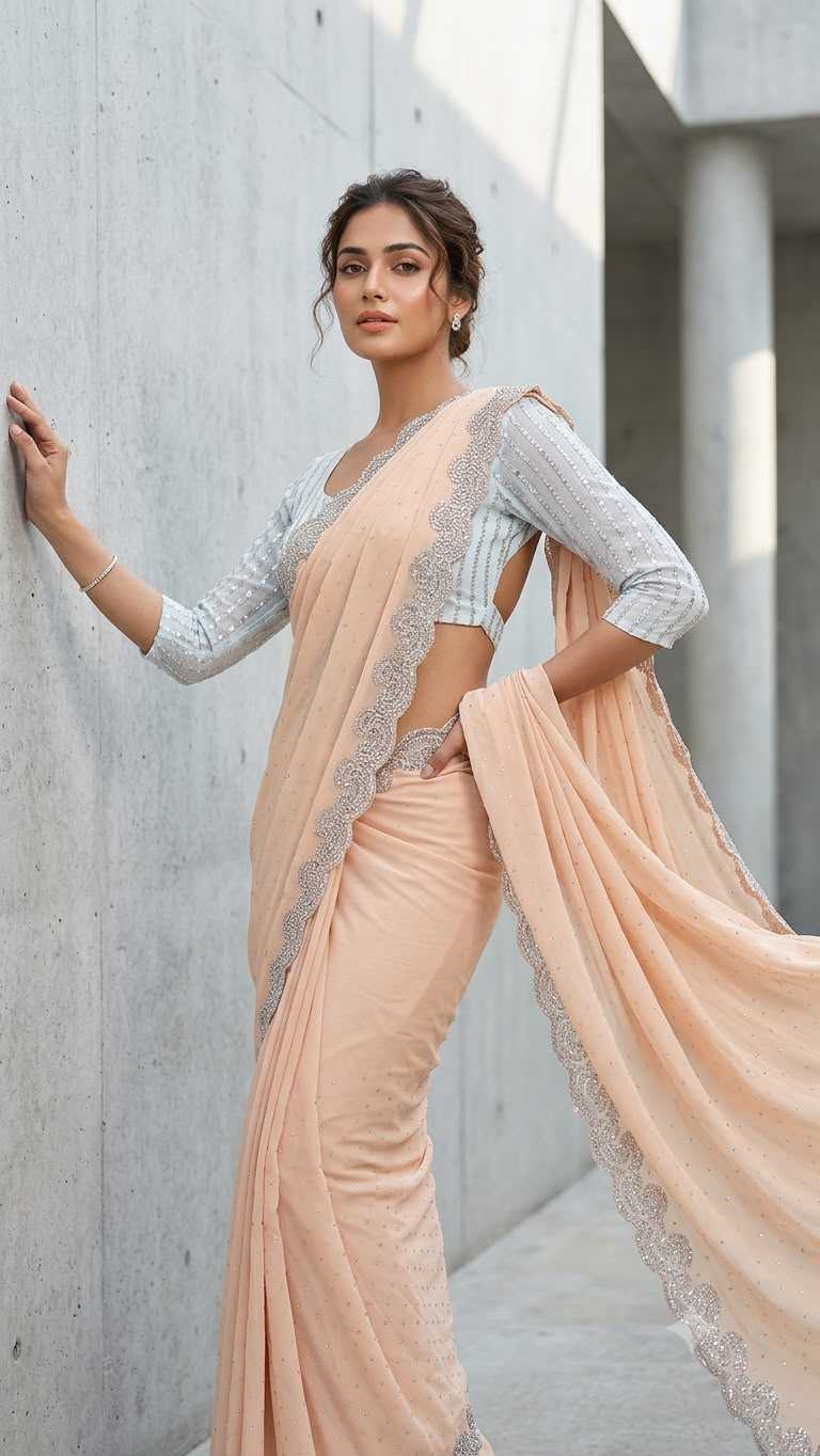 Chhavi Faux Georgette Designer Saree