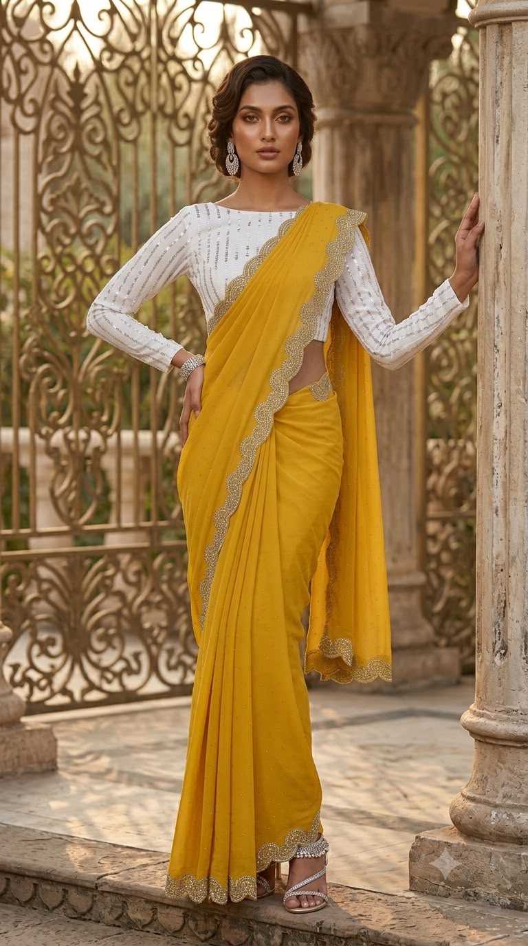 Chhavi Faux Georgette Designer Saree