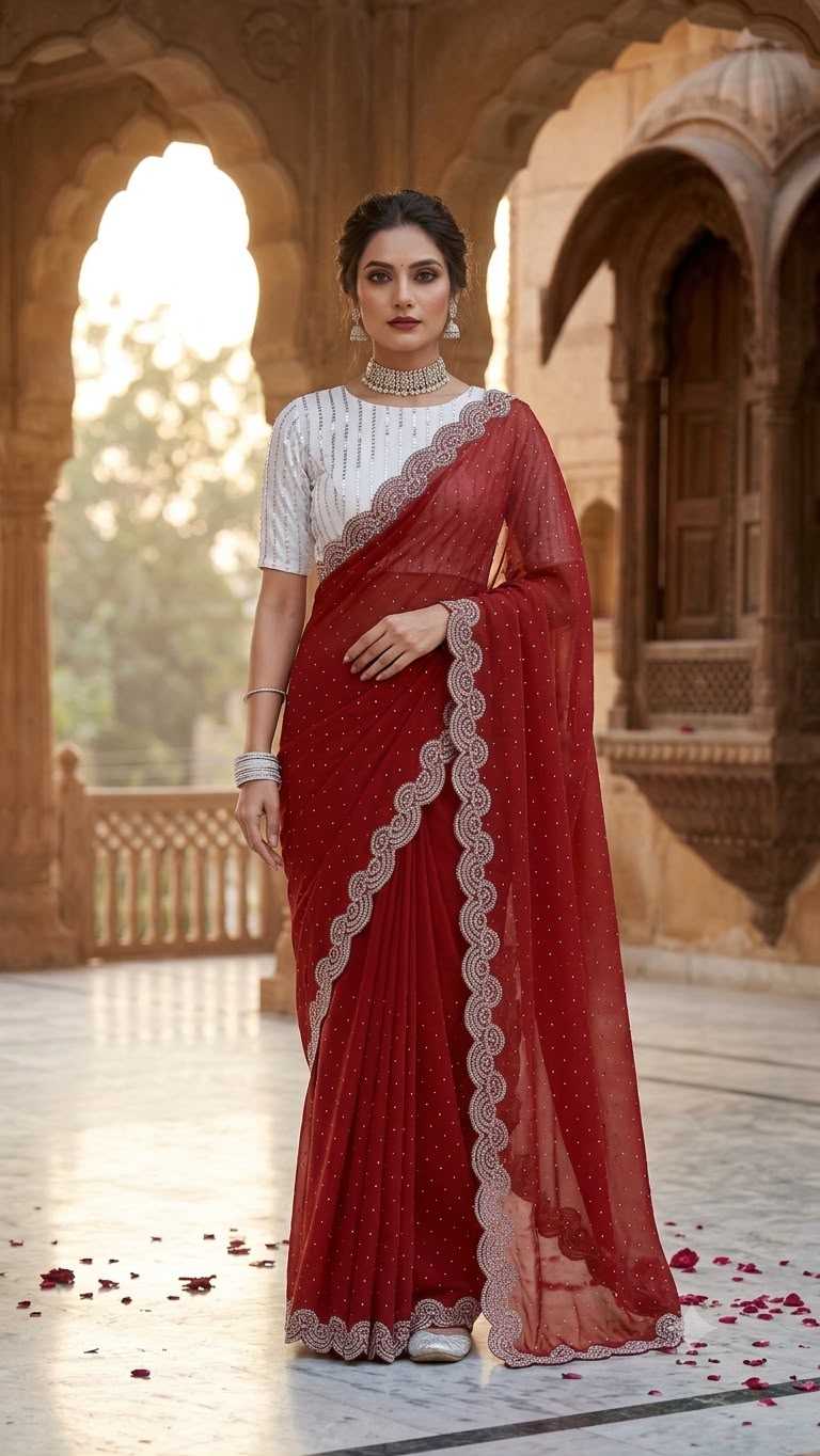 Chhavi Faux Georgette Designer Saree