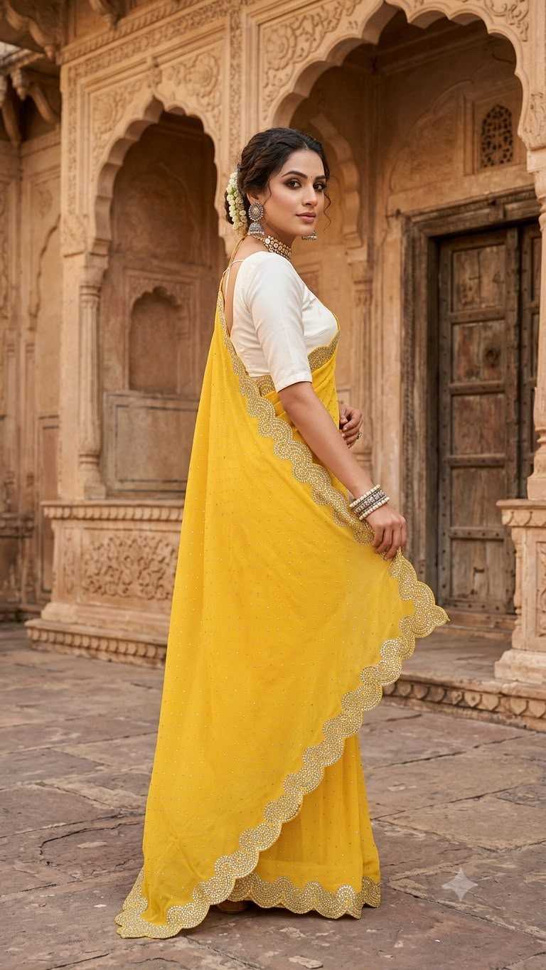 Chhavi Faux Georgette Designer Saree
