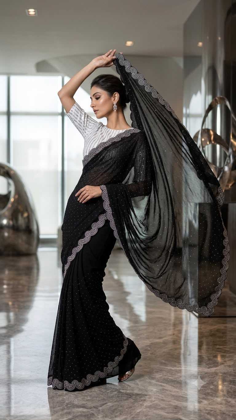 Chhavi Faux Georgette Designer Saree