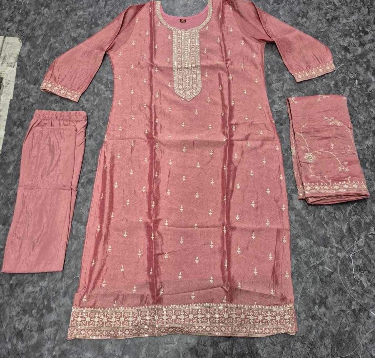 Vichitra Silk Party Wear Kurti