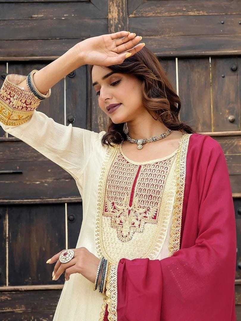Vichitra Silk Designer Kurti