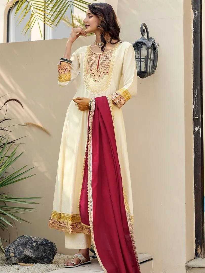 Vichitra Silk Designer Kurti
