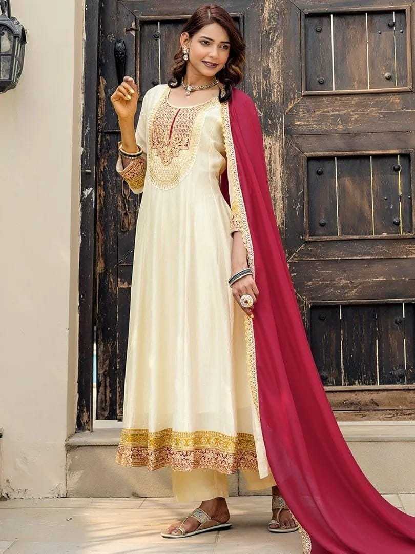 Vichitra Silk Designer Kurti
