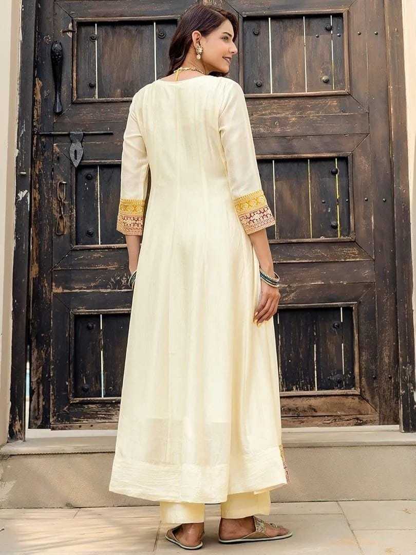 Vichitra Silk Designer Kurti