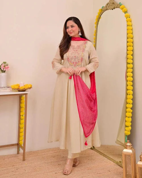 Chinon Silk Party Wear Kurti