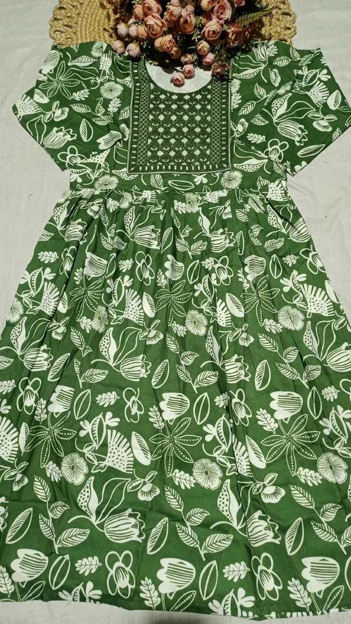 Rayon Printed Gown