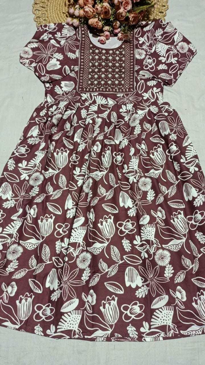 Rayon Printed Gown