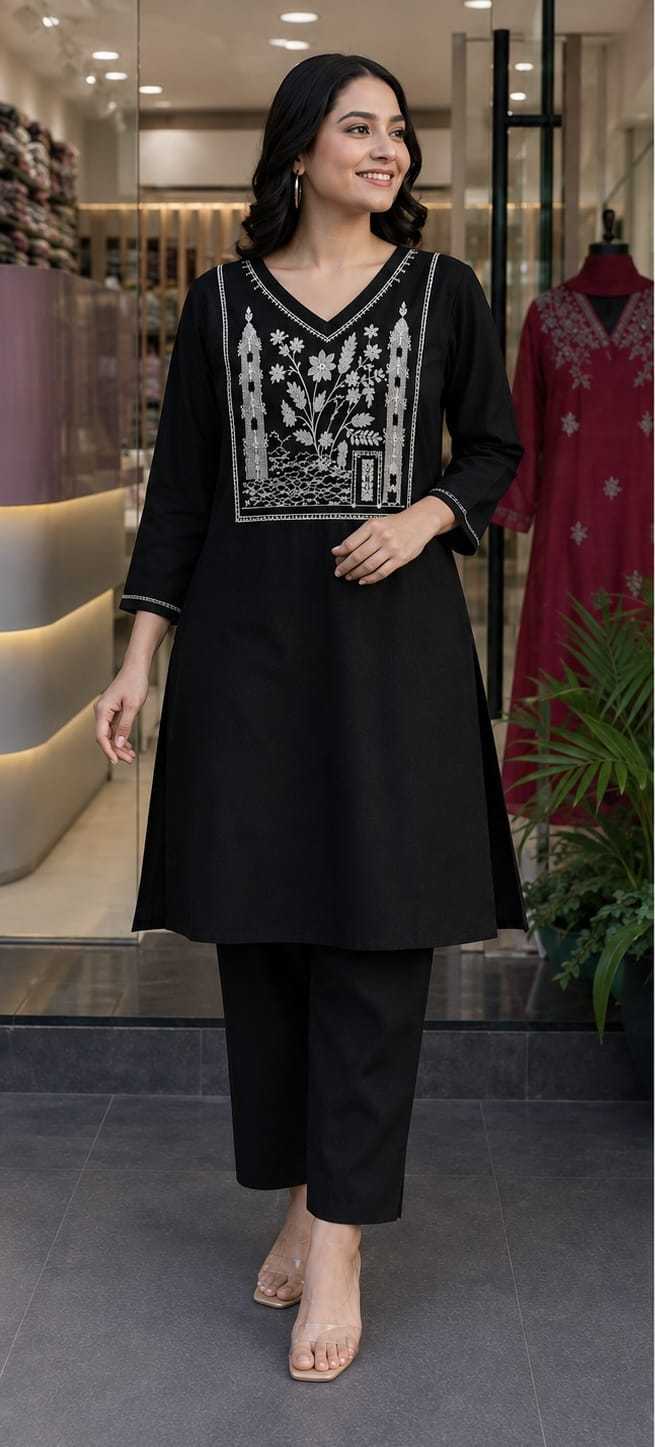 Slub Reyon Party Wear Kurti