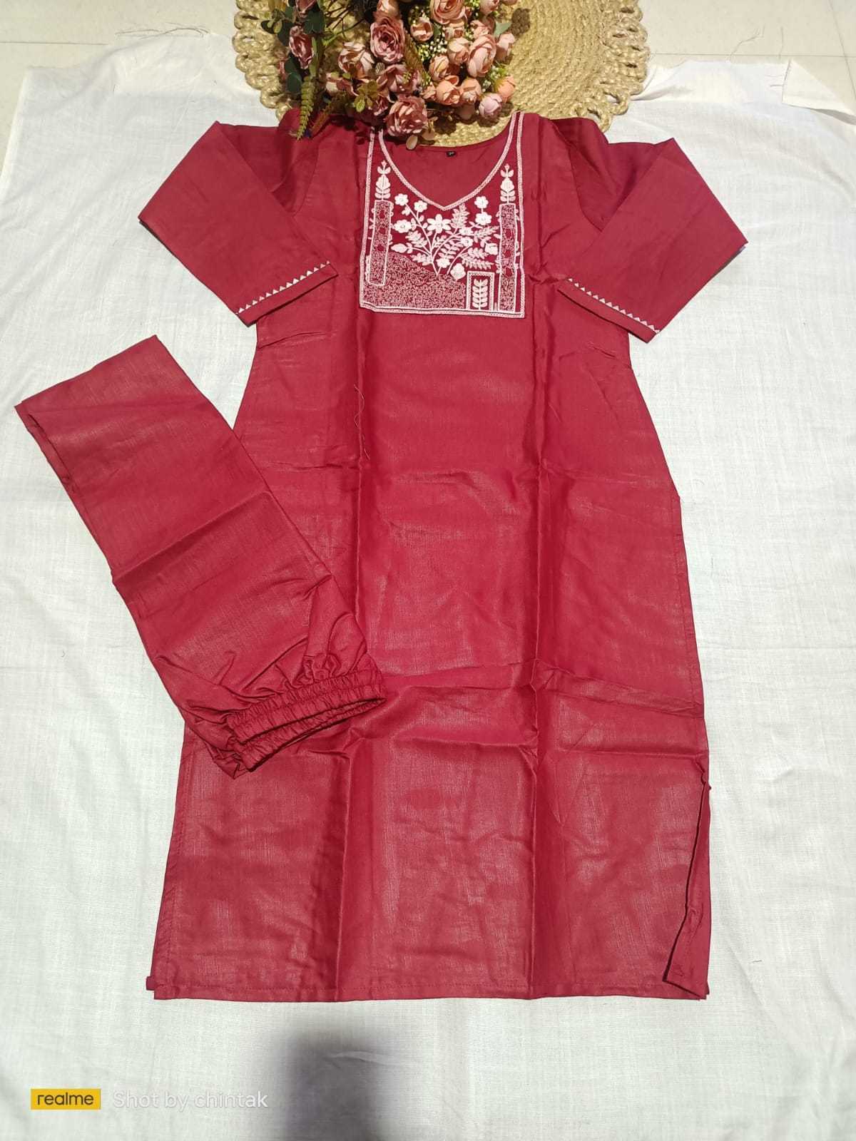 Slub Reyon Party Wear Kurti