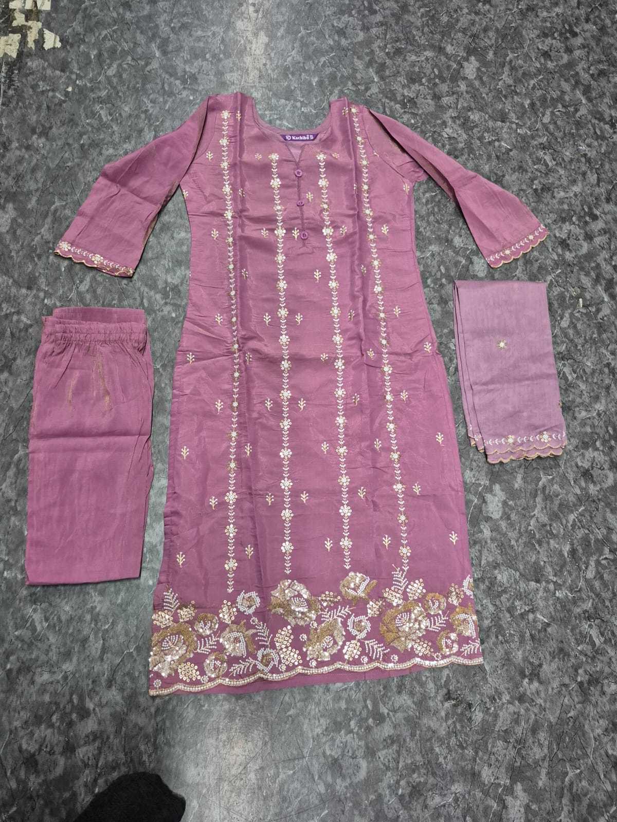 Heavy Roman Silk Party Wear Kurti