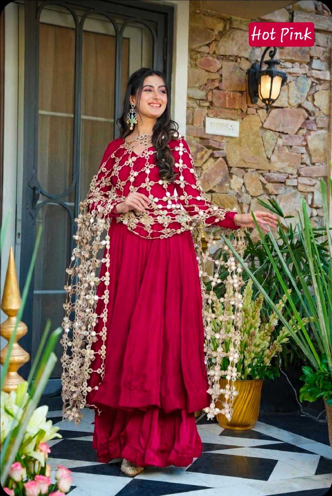 Heavy Roman Silk Palazzo Suit