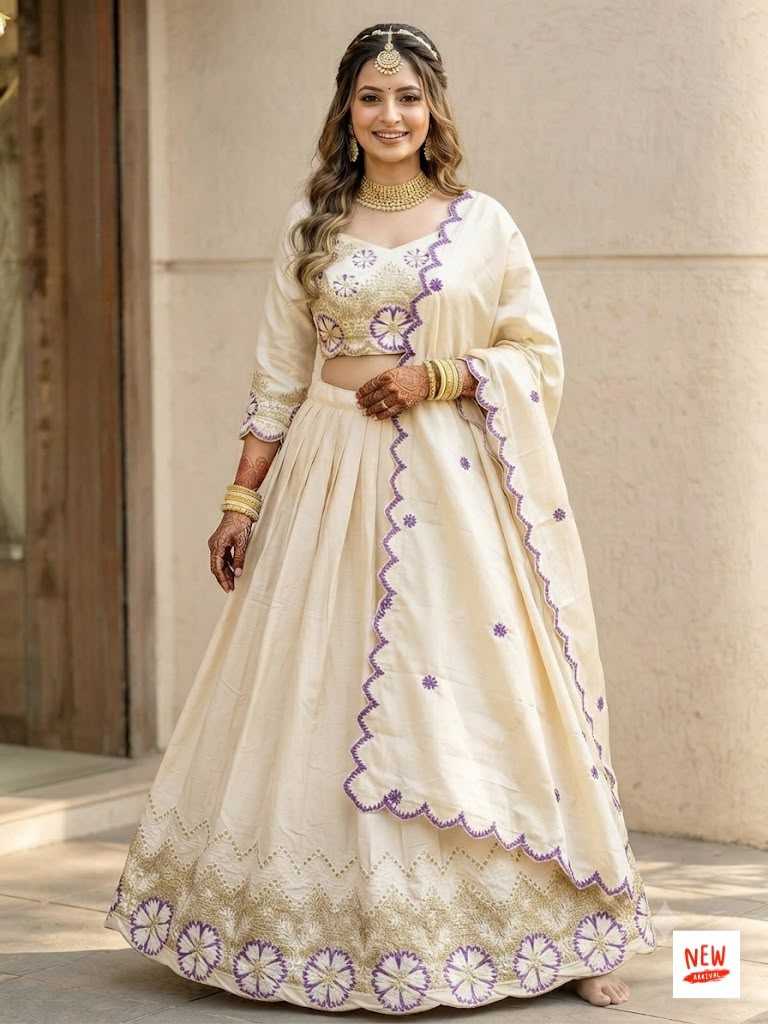 Cotton Zari Work Lehenga