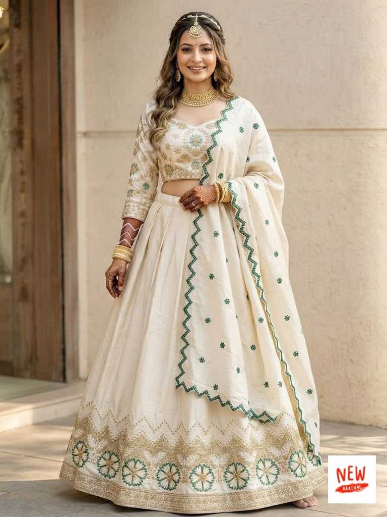 Cotton Zari Work Lehenga