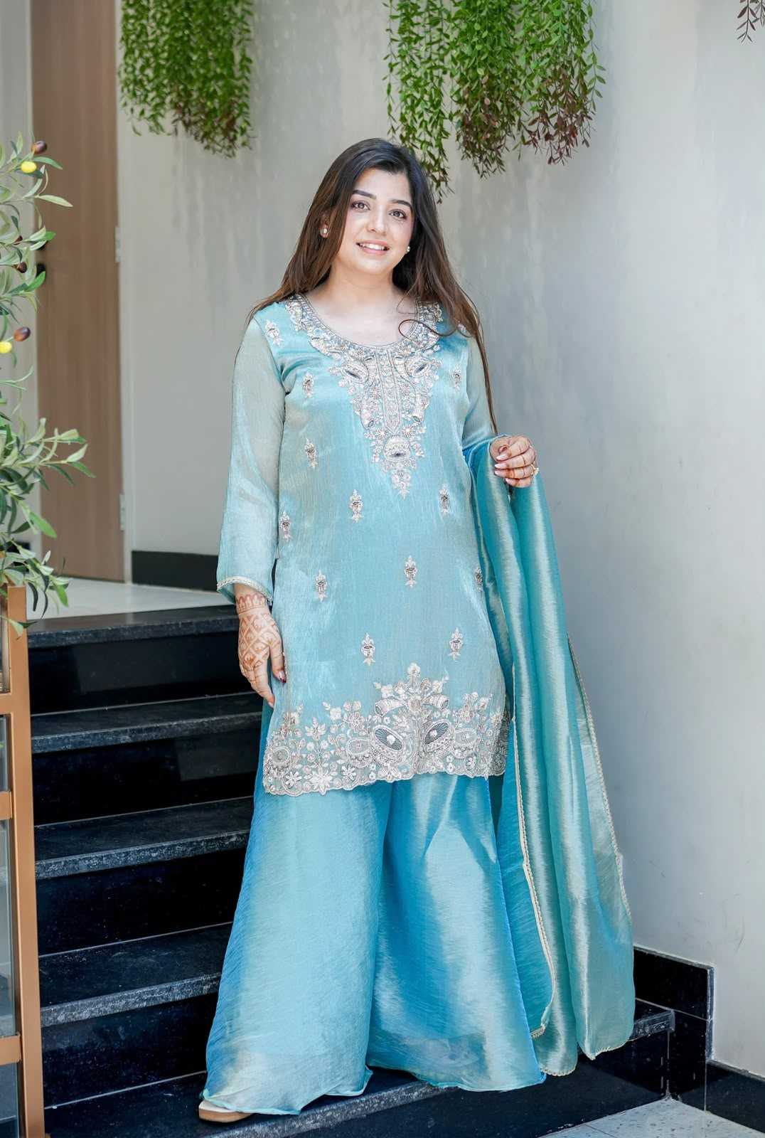 Pure Silk Embroidery Suit