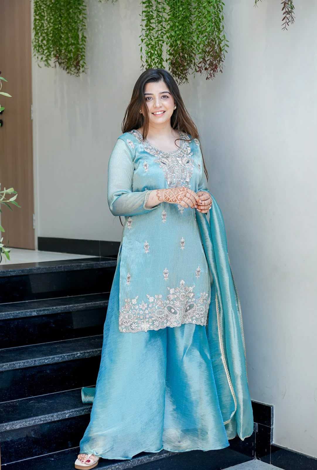 Pure Silk Embroidery Suit