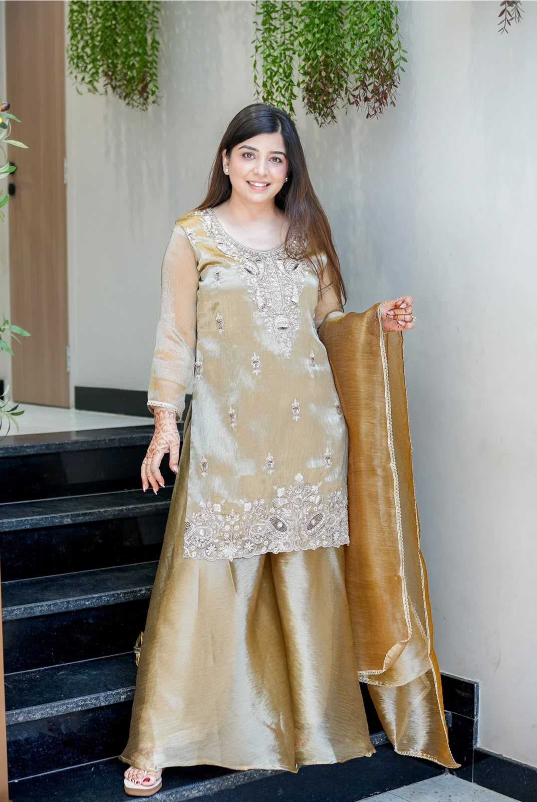 Pure Silk Embroidery Suit