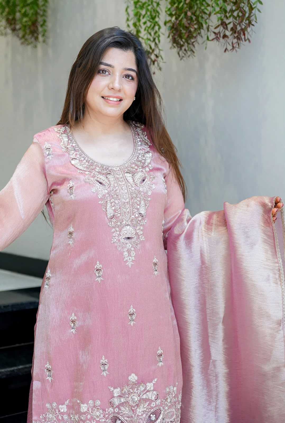 Pure Silk Embroidery Suit