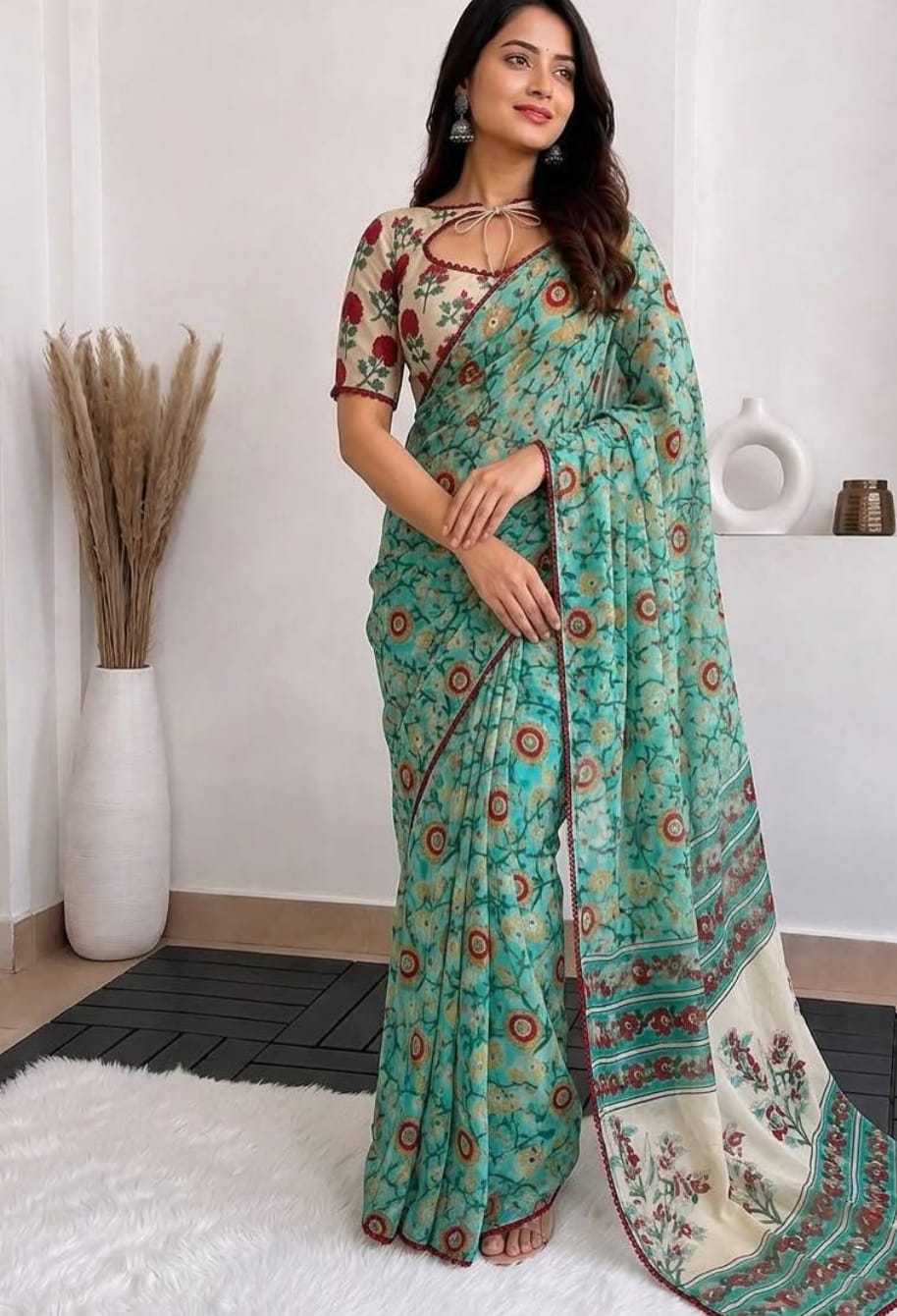 Aaradhya Premium Georgette Ready To Wear Saree