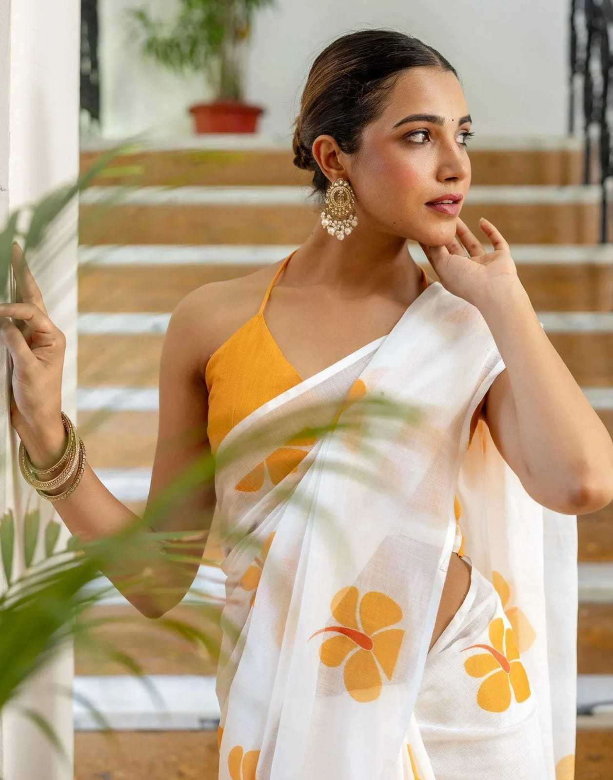 Linen Saree