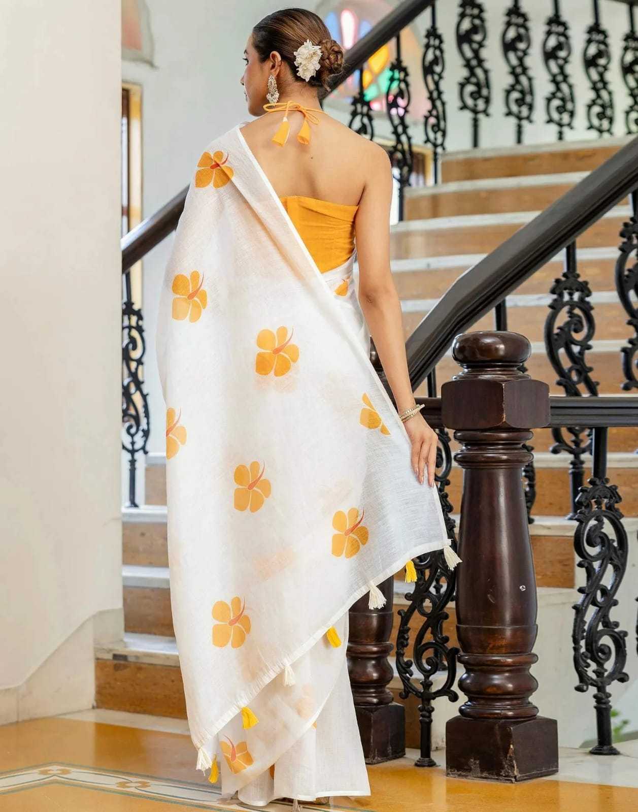 Linen Saree
